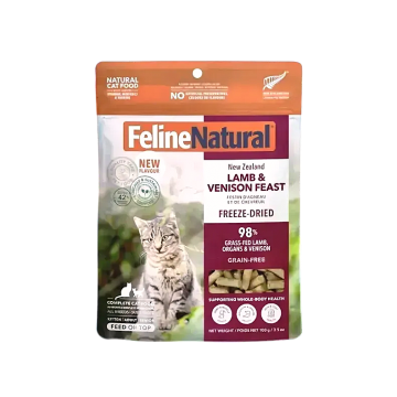 Feline Natural Freeze Dried Lamb & Venison Feast 100g